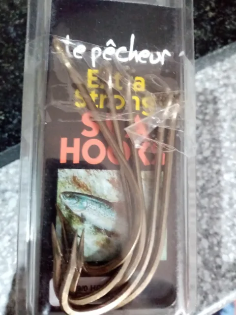 PRO-FISH EXTRA STRONG Sea Hooks Size 2 - 10 in pack Free P&P £2.20