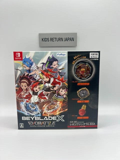 BEYBLADE X CX-00 Leonfang T4-60A Rojo Beyblade X EVOBATTLE