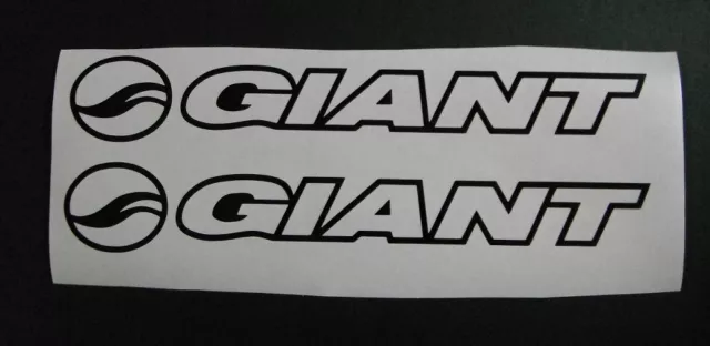 Giant Outline vinyl sticker / decal pair 305mm x 46mm in plain colours