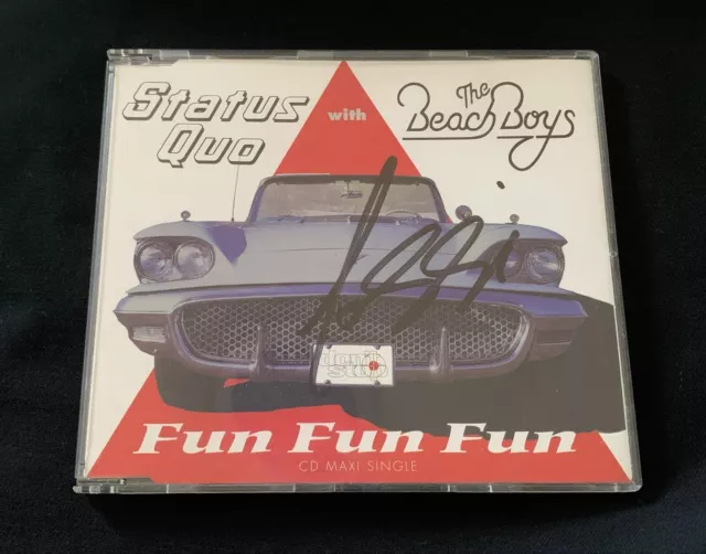 Status Quo Fun Fun Fun Original 1996 Cd Signed Autographed By Francis Rossi