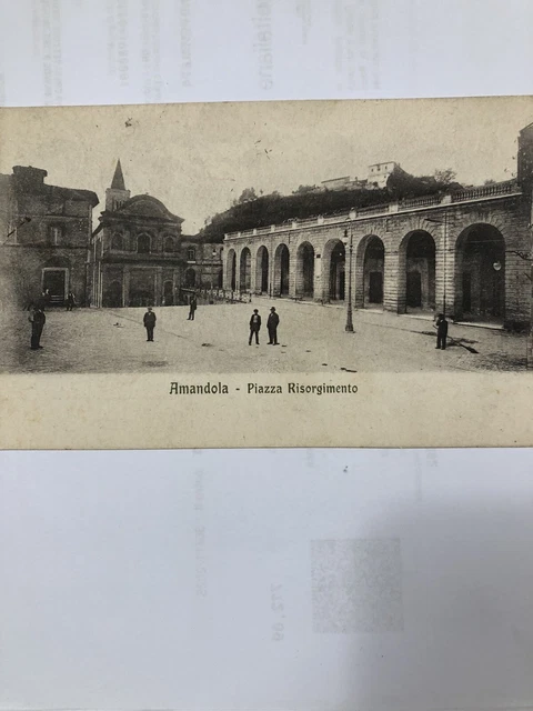 Amandola Ascoli Piceno Piazza Risorgimento Viagg 1926