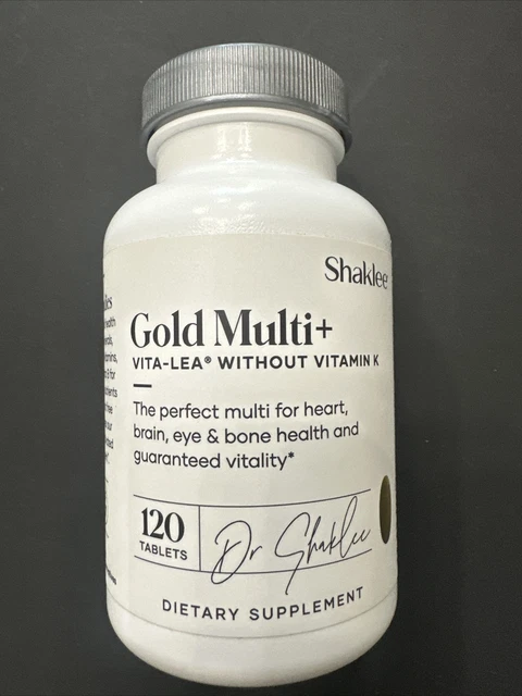 Shaklee Gold Multi+ Vita-Lea With Vitamin K - 120 Tablets - Exp: 10/2024