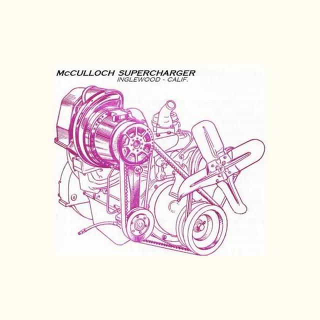 McCulloch Paxton Supercharger Rebuild Serv Repair Manual Studebaker Shelby VS-57 McCulloch Paxton Supercharger Rebuild Serv Repair Manual Studebaker Shelby VS-57