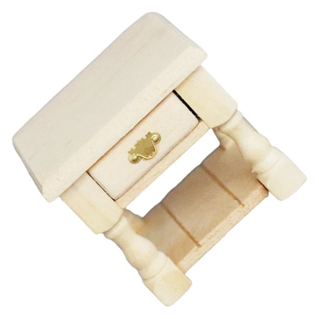 BEDROOM FURNITURE MINI Bedside Table Modern Nightstands Miniature £6.99