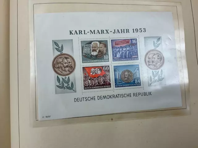Briefmarken DDR 1953  BLOCK 9B KARL MARX JAHR POSTFRISCH gezähnt
