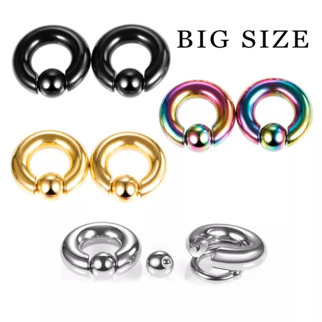 1pcs Big size Captive Bead Ring Surgical Steel Cartilage Piercing Tragus Earring