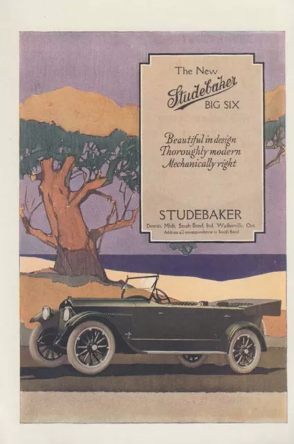 Beautiful in design thoroughly modern Studebaker Big Six Touring Car 1918 ARR