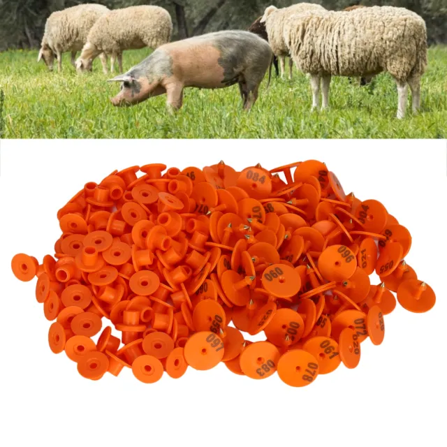 200PCS Thickened Sheep Ear Tag Number Marker Identification Card Information Ana