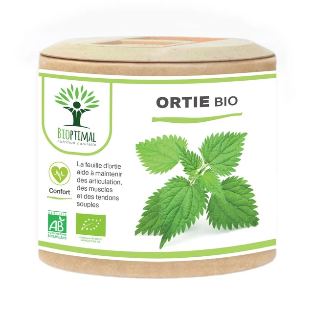 Ortie Bio - Bioptimal - Silicium  - Articulation Peau Circulation - 60 gélules