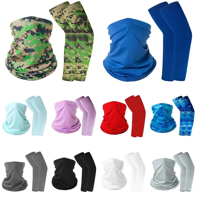 Brand New Cycling Scarf 1 Pair Sleeves Set Quick-drying Sun Protection