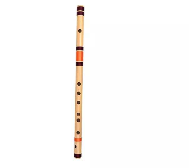 Bamboo Flutes C Natural 7 Hole Bansuri Size 19 inches With Free Carry Bag us 3