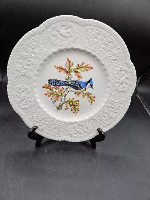 Royal Couldon Blue Jay Plate Made England Design By Henry A Pausch