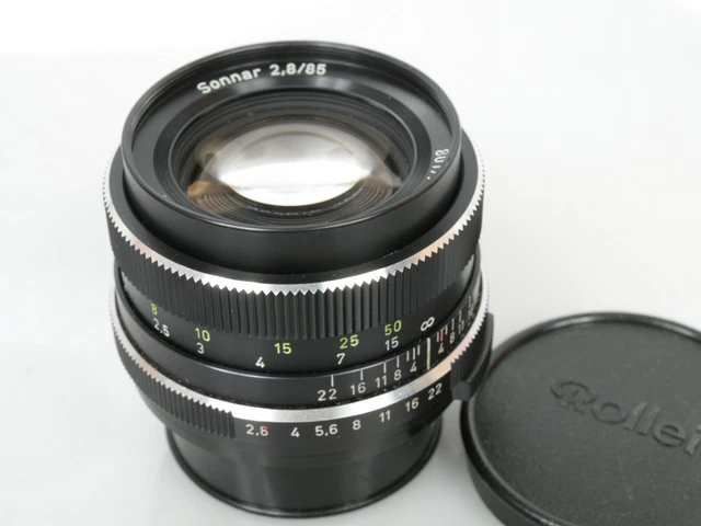 Carl Zeiss Sonnar 85mm 1:2,8 2,8/85 QBM für for Rollei Voigtländer West Germany