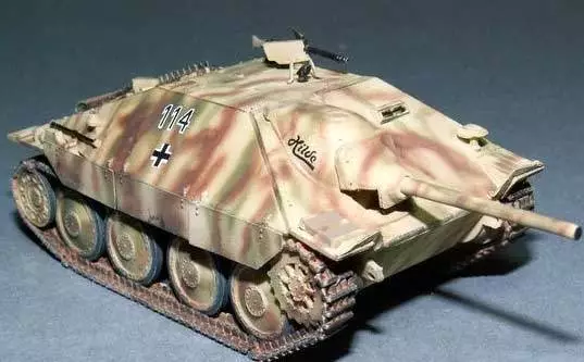 Panzerstahl Hetzer early früh Hilde April 1945 CZ Fertigmodell 1:72 NEU OVP Tank