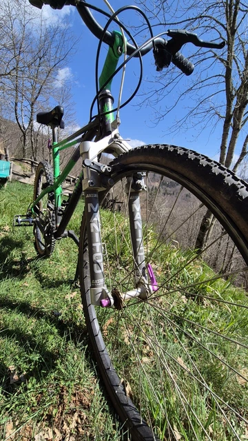 MOUNTAIN BIKE USATA MITICA MIGALE RAGNO BIANCHI con forcella