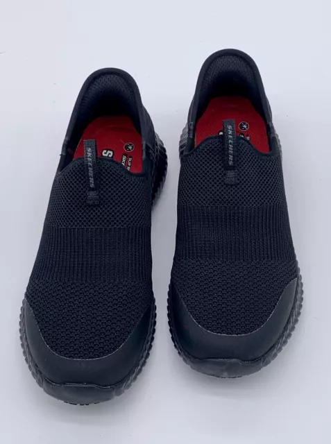 SKECHERS WOMEN SLIP Resistant Work Slip-Ins Black SN: 108127 Shoes ...