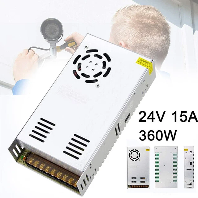 360W LED Trafo Transformator Netzteil Schaltnetzteil Adapter PowerSupply 24V 15A