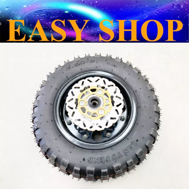 3.50-8" Inch Off Road Tyre Wheel Front Disc Brake For Honda Monkey Z50R 50cc