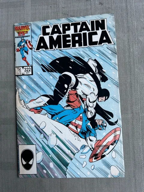 Captain America Volume 1 N°322 Vo En Très Bon État / Very Fine