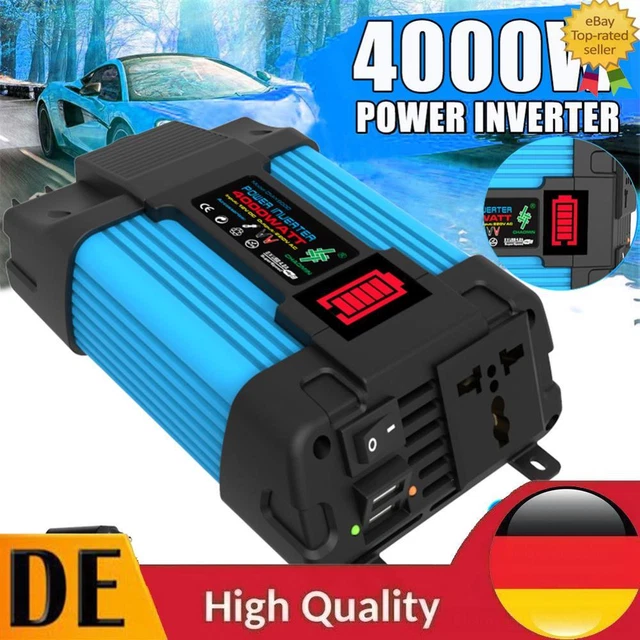 Convertitore Di Corrente Inverter 12V/220V 500W Portatile - Da Auto A Presa Di Corrente Per Notebook, TV, Trapano - 5