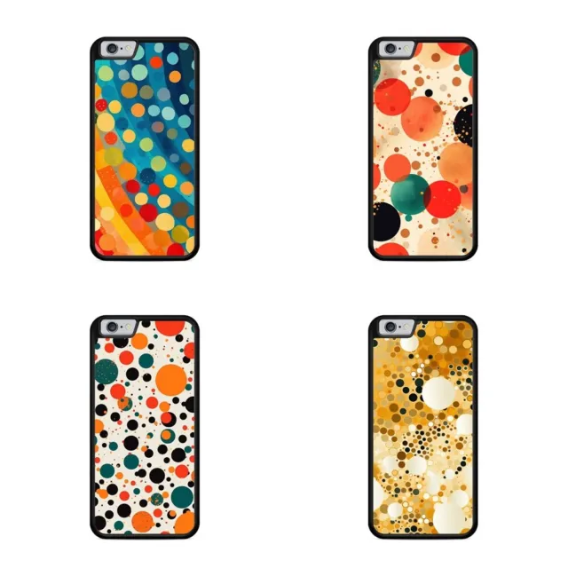 Deluxe Tough Case For iPhone 11 12 13 14 15 Pro Max Plus psychedelic dot