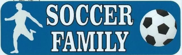 10in x 3in Soccer Family Vinyl Bumper magnet magnetic  Truck magnets Car