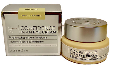 Crema para ojos antifatiga IT Cosmetics Confidence in a Cream - 0,5 fl oz~Nueva en caja