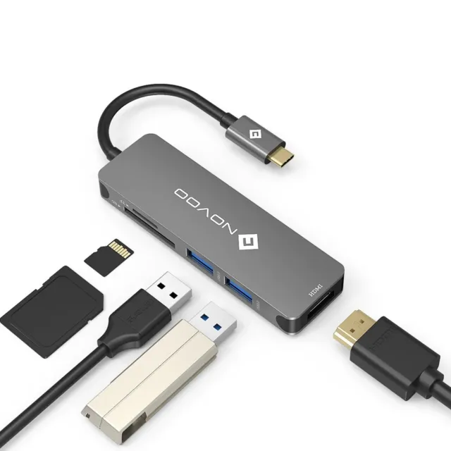 NOVOO USB C HUB 5 in 1 R5 PD Pro $34.00 - PicClick AU