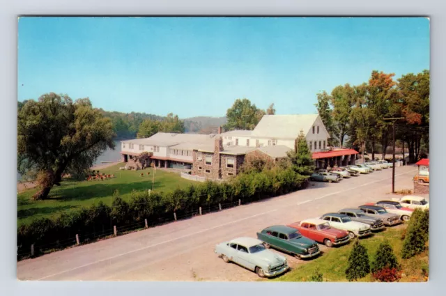 Averill Park NY-New York, Crooked Lake Hotel & Motel, Vintage Souvenir Postcard