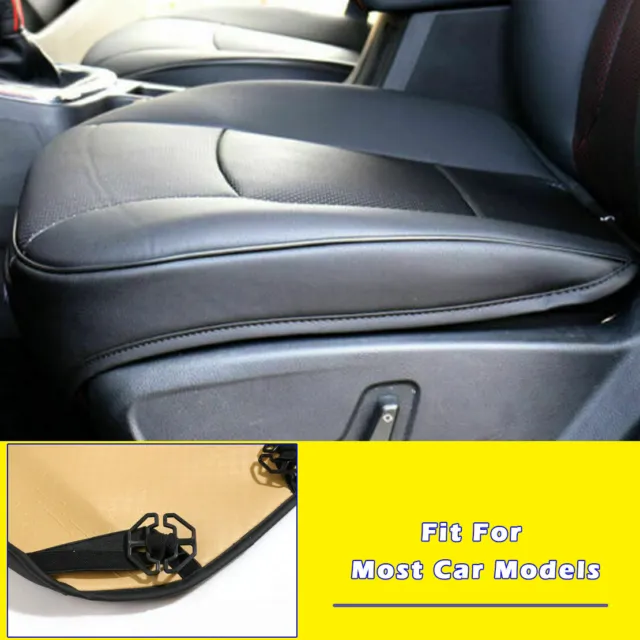 Car Cover Seat Protector Cushion Black Front Cover PU Leather Deluxe Universal