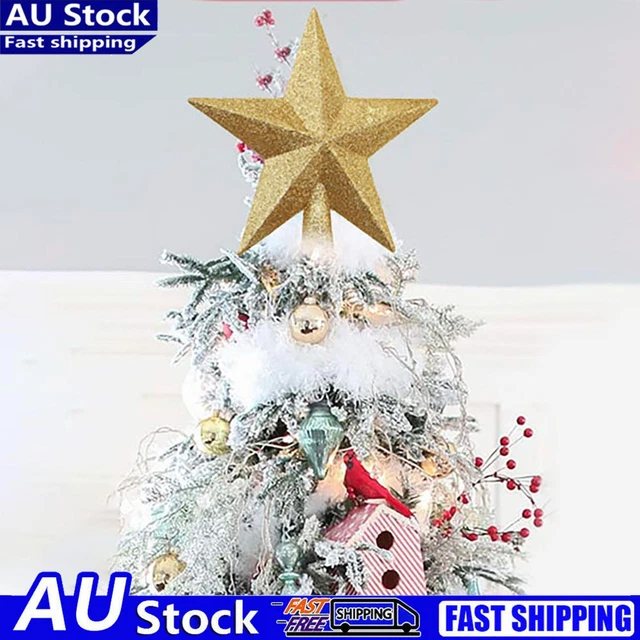20cm Christmas Tree Toppers Sparkling Christmas Decorations Exquisite Home Decor