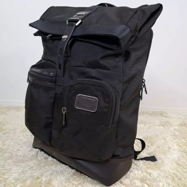TUMI Authentic ALPHA BRAVO Luke Roll Top Backpack Used From Japan