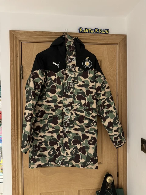 PUMA X BAPE Green ABC Camo Long Coat LARGE rare A Bathing Ape 500.00 PicClick UK