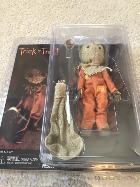 Trick R Treat 8” Scale Clothed Horror Action Figure Sam NECA Halloween Pumpkin