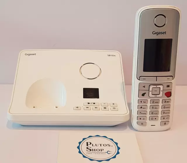 Siemens Gigaset Haus Telefon Schnurlos S810A Weiß Anrufbeantworter DECT Single