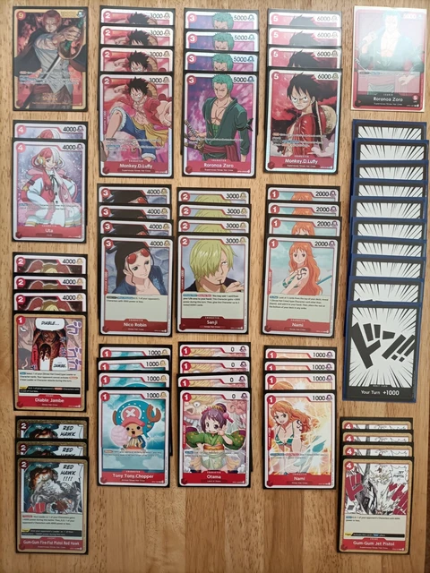 ONE PIECE TCG - Roronoa Zoro OP01-001 L - Red Competitive Deck