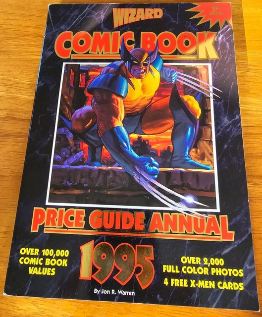 VINTAGE 1995 WIZARD Comic Price Guide Annual Book With Original X-men ...