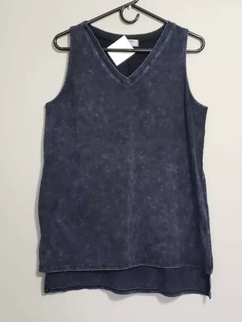 New boutique shirt, size Small. Blue Acid Washed Tank top, CUTE! NEW!
