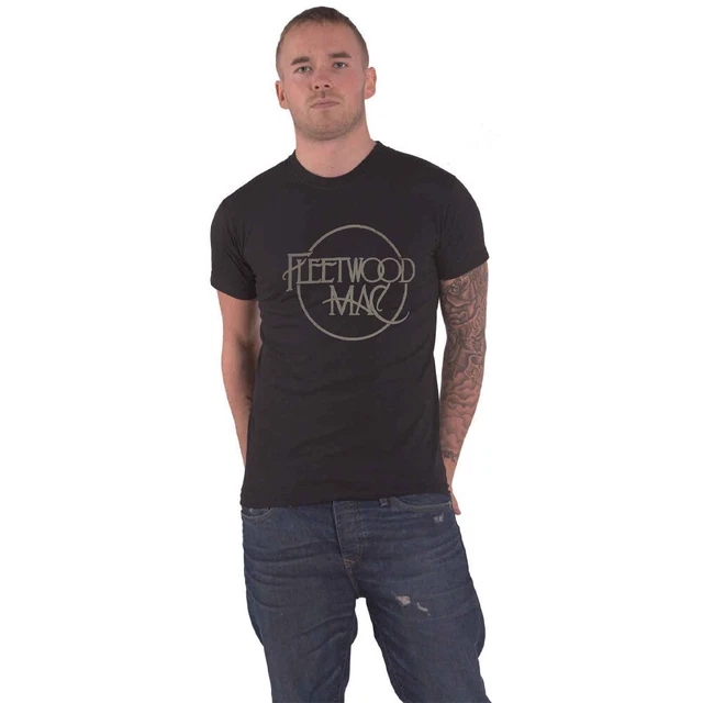 Fleetwood Mac T Shirt Hi-Build Classic Logo new Official Unisex Black