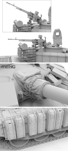 Meng TS 053 1/35 russo T 72B3M w/KMT 8 mina sistema de compensação