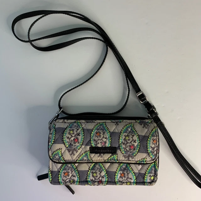 Vera Bradley Crossbody Wristlet Wallet Striped Accordion Organizer Purse