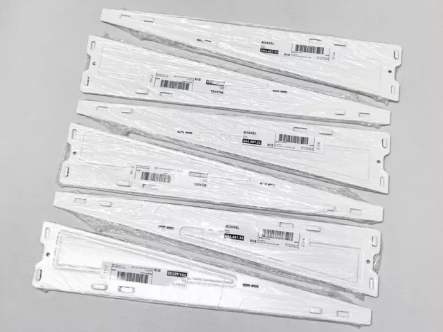 SET OF 10 - Ikea BOAXEL Bracket for Shelf, White 15 3/4 " 604.487.33 - NEW