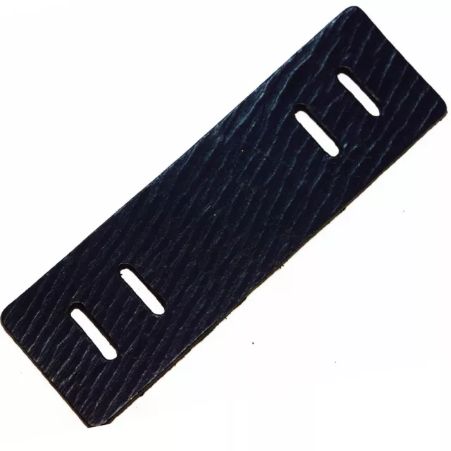 Black handmade Cuff Leather Bund Pad,for any watch strap 18-26mm