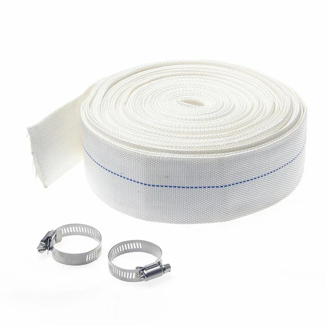 Tubo acqua scarico piatto bianco 1,5" 20 Mtr