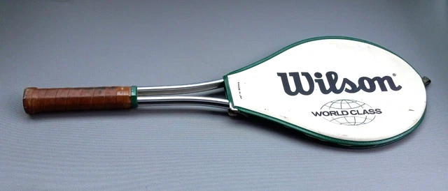 VINTAGE WILSON WORLD Class Metal Tennis Racket 4.5 Cover Included ...