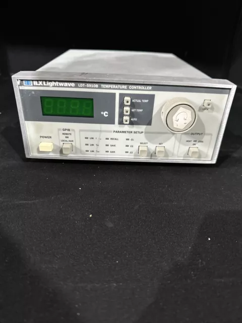 ILX LIGHTWAVE LDT-5910B TEMPERATURE CONTROLLER TESTED & in Excellent Condition