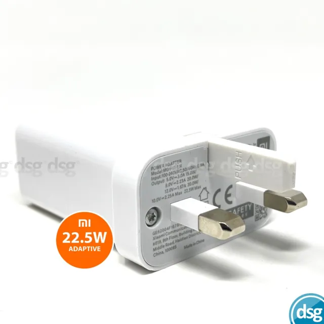 Genuine Xiaomi 22.5W Power Adapter Fast Charger UK Plug Head Only / MDY-11-EN 2