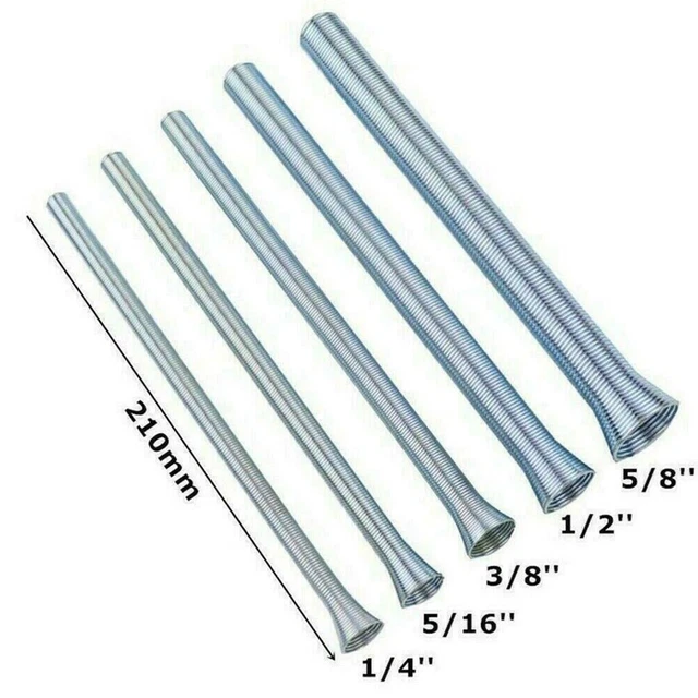Easily Bend Pipes without Kinking or Crimping with Spring Steel Tube Benders
