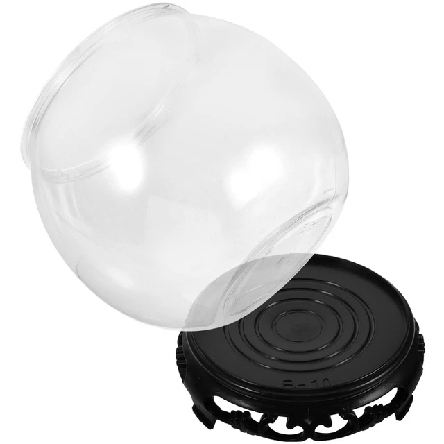 Transparent Round Fish Tank Desk Decorations Office Household