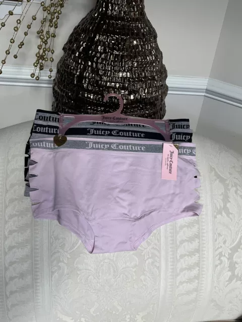 JUICY COUTURE INTIMATES Women's Large Panties Underwear 3-Pk Red